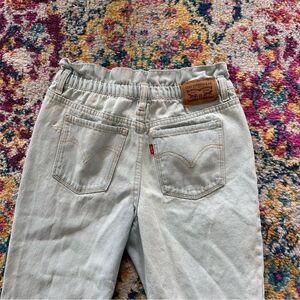 Levis stretchy waistband light wash denim trouser pants denim